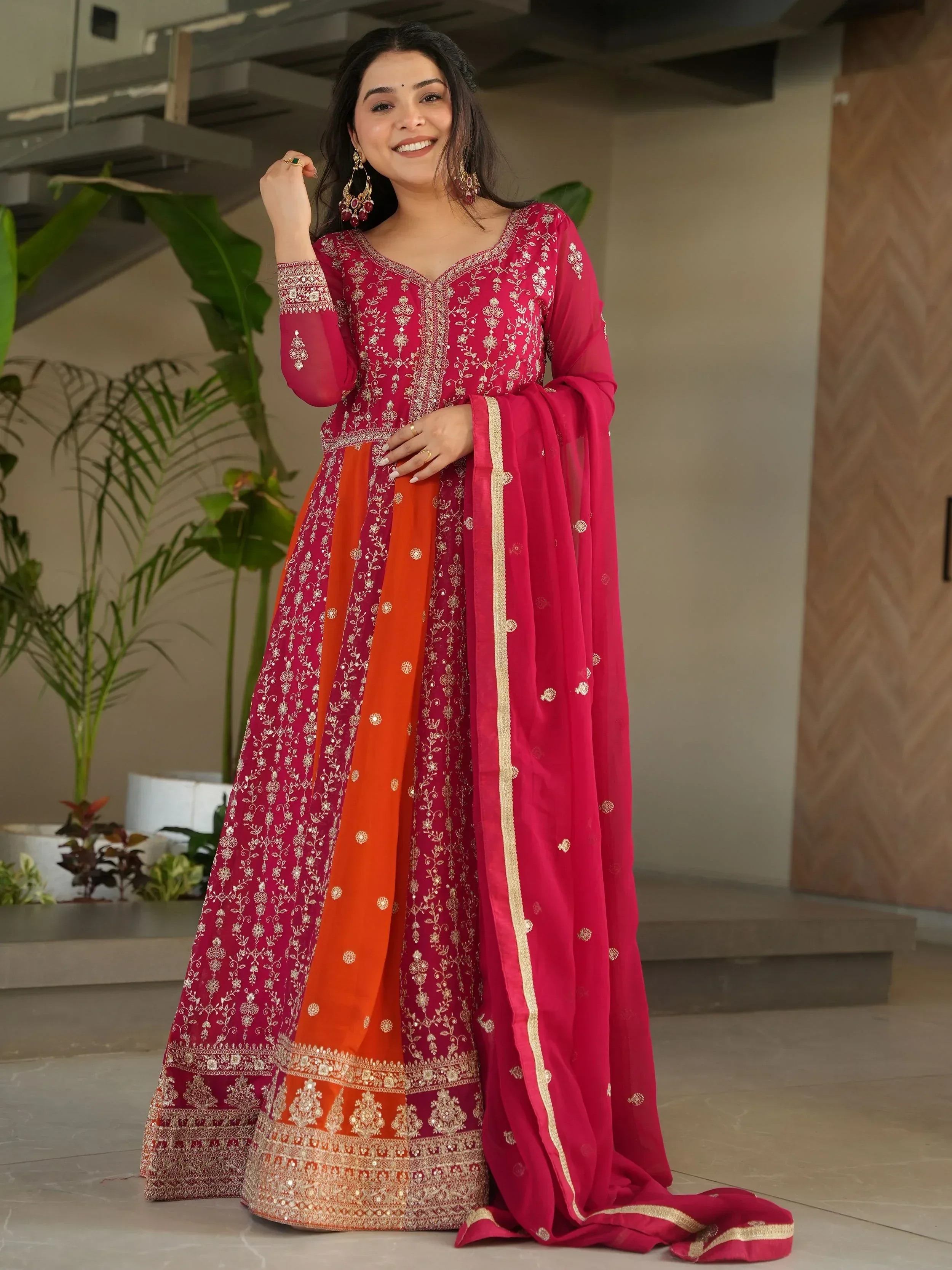Designer Silk Gown